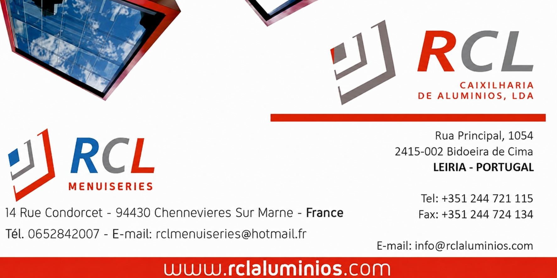 RCL - Caixilharia De Alumínios, Lda