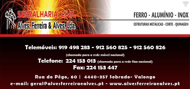 Serralharia Civil - Alves, Ferreira & Alves