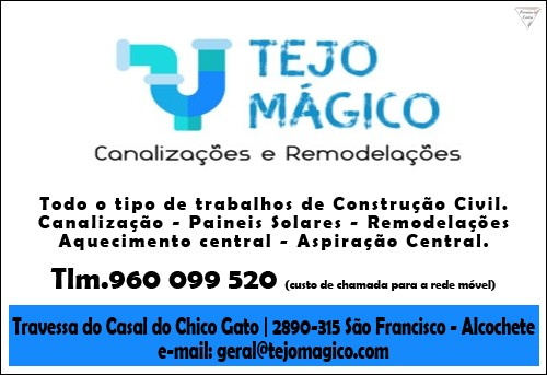 Tejo Mágico - Canalizações e Remodelações, Unipessoal Lda.